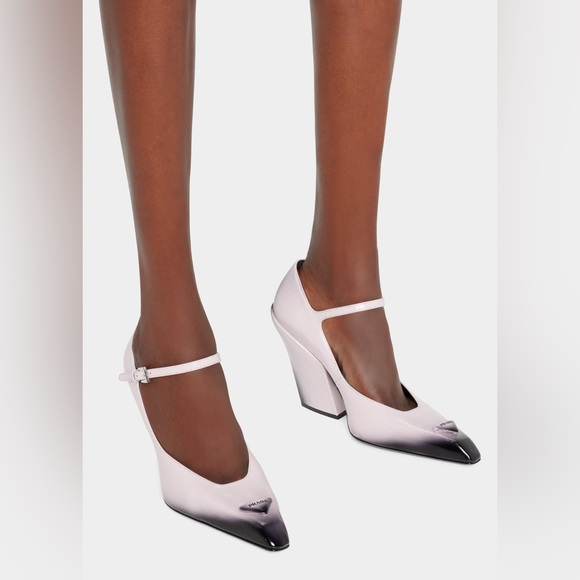 NIB Prada Modellerie Mary Jane pumps pink ombré sz 41 US 11 alabaster heels - Picture 2 of 13
